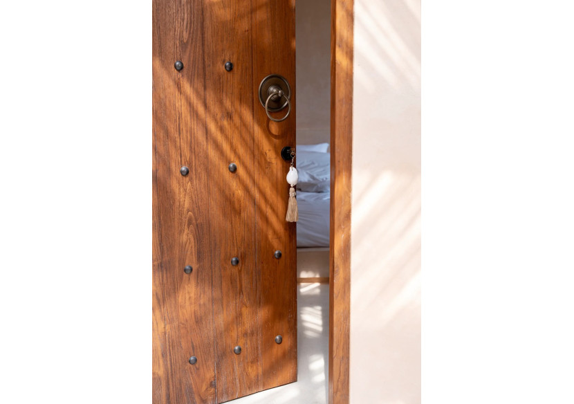 Porte-clés Kubu - Blanc Naturel avec Coquillage - BALE076WN - Bazar Bizar