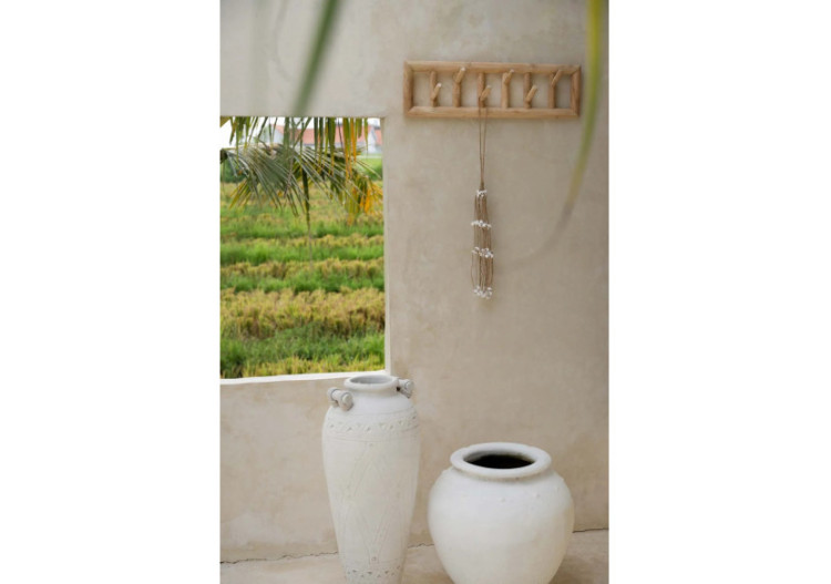 Porte-Vêtements Island - Naturel en Teck - JAAM024N - Bazar Bizar 2