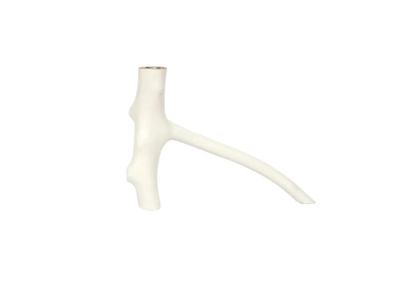 Bougeoir Triple Branche - Blanc, Design Organique - JABR035W - Bazar Bizar