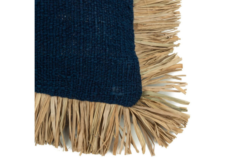 Housse de Coussin Saint Tropez - Bleu Naturel, 30x50 cm - JABR025BlueN-30x50 - Bazar Bizar 2