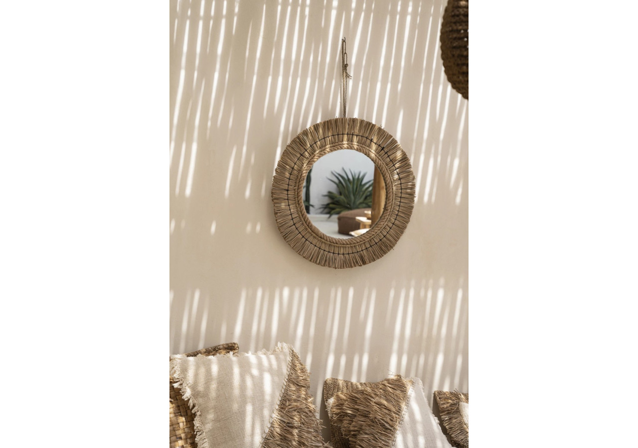 Miroir St Barth - Naturel, Élégance Côtière - JABR018N-M-65 - Bazar Bizar