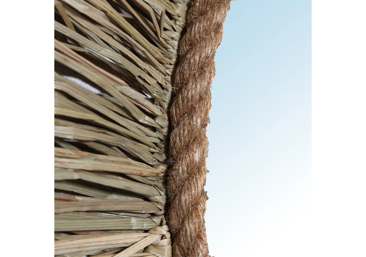 Miroir St Barth - Naturel, Élégance Côtière - JABR018N-M-65 - Bazar Bizar