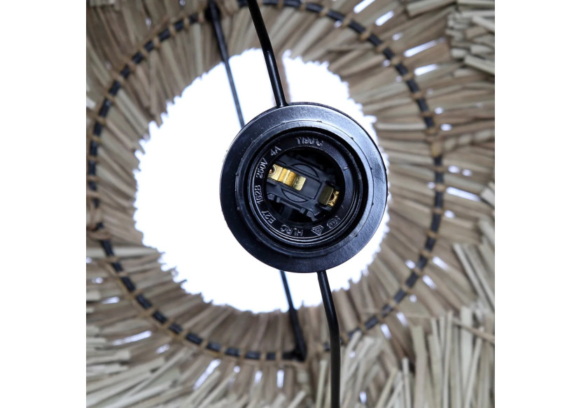 Suspension Wicked - Naturelle, Lampadaire Boho - JABR011N-50x50 - Bazar Bizar