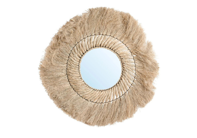 Miroir Pretty Blonde - Naturel, Grande Taille - JAPA019N-L-90 - Bazar Bizar