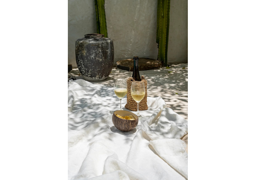 Bol en Noix de Coco Naturel - Élégance tropicale - JABR005NW - Bazar Bizar