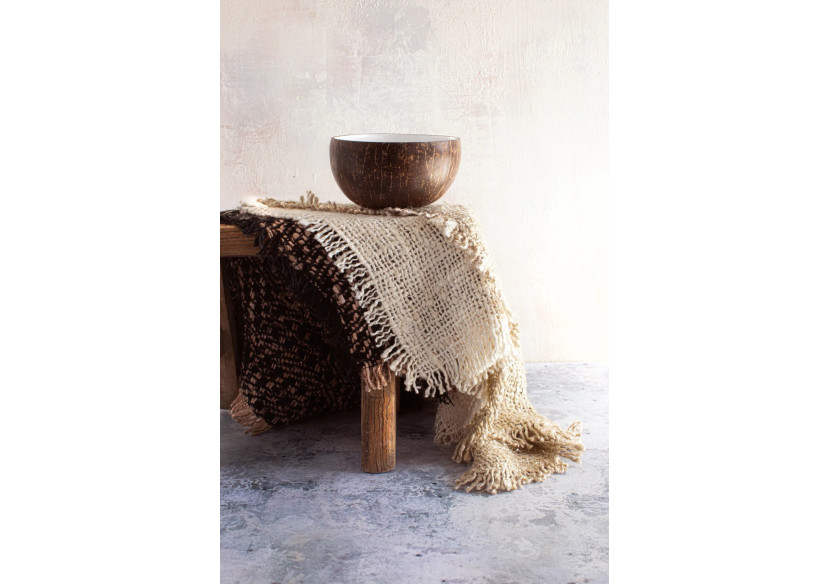 Bol en Noix de Coco Naturel - Élégance tropicale - JABR005NW - Bazar Bizar