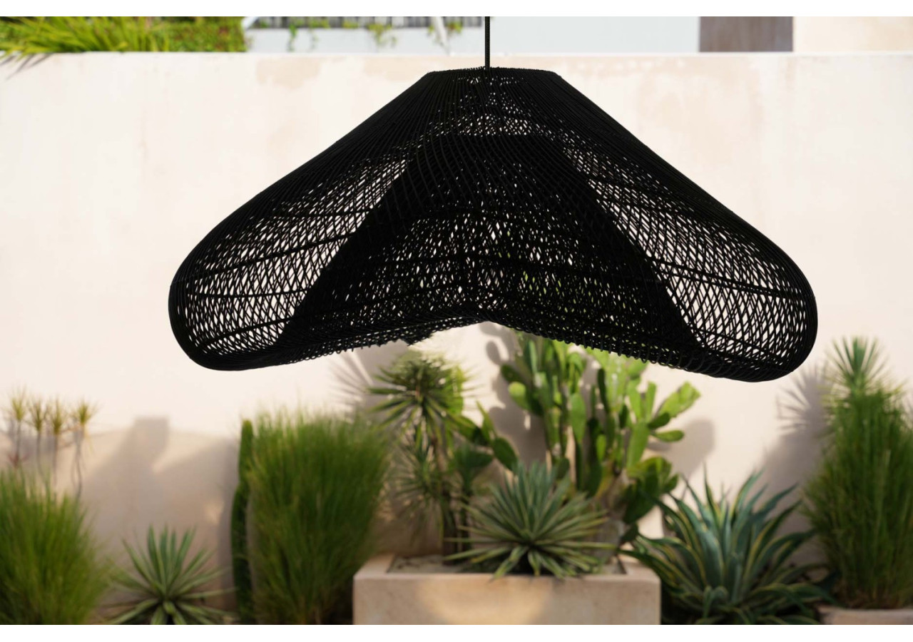 Suspension en Rattan Cloud - Noir XXL pour Intérieur - BAYU013B-XXL-120 - Bazar Bizar