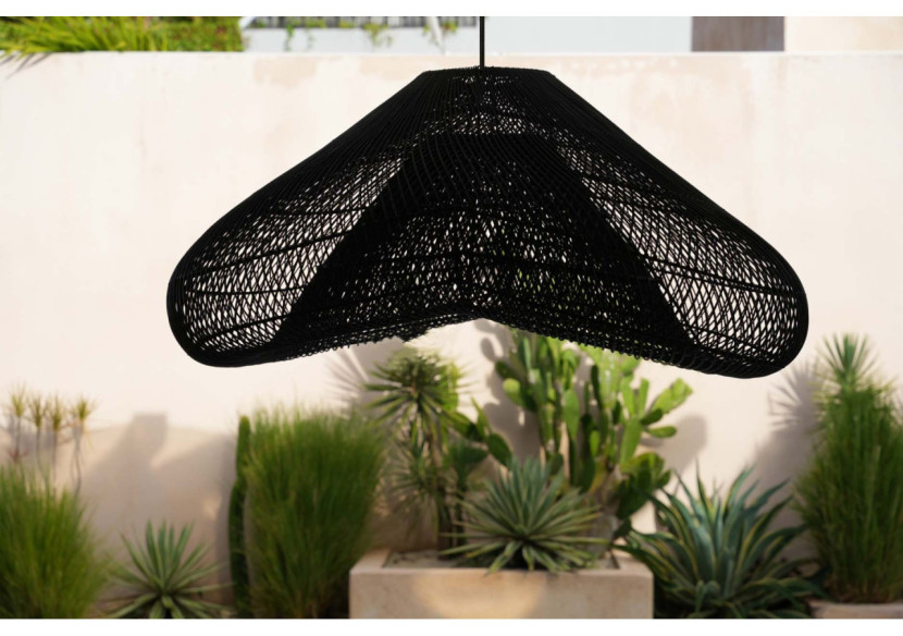 Suspension en Rattan Cloud - Noir XXL pour Intérieur - BAYU013B-XXL-120 - Bazar Bizar