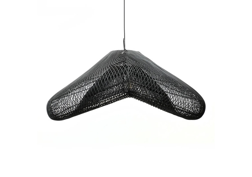 Suspension en Rattan Cloud - Noir XXL pour Intérieur - BAYU013B-XXL-120 - Bazar Bizar