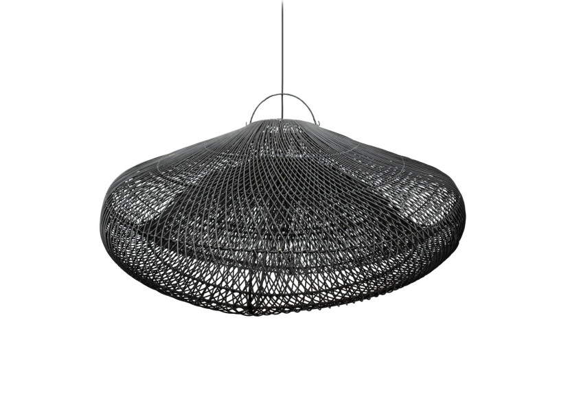 Suspension en Rattan Cloud - Noir XXL pour Intérieur - BAYU013B-XXL-120 - Bazar Bizar