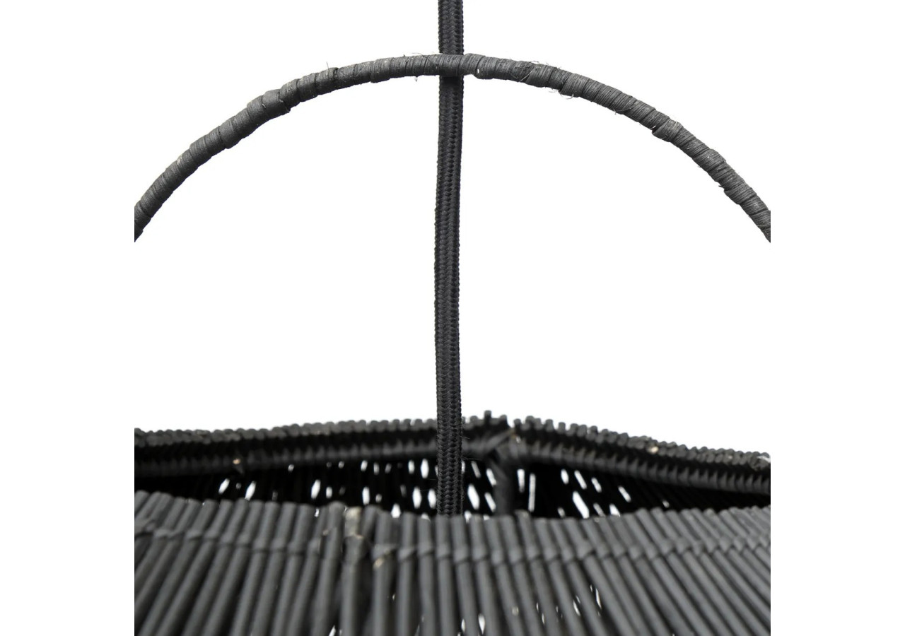 Suspension en Rattan Cloud - Noir XXL pour Intérieur - BAYU013B-XXL-120 - Bazar Bizar