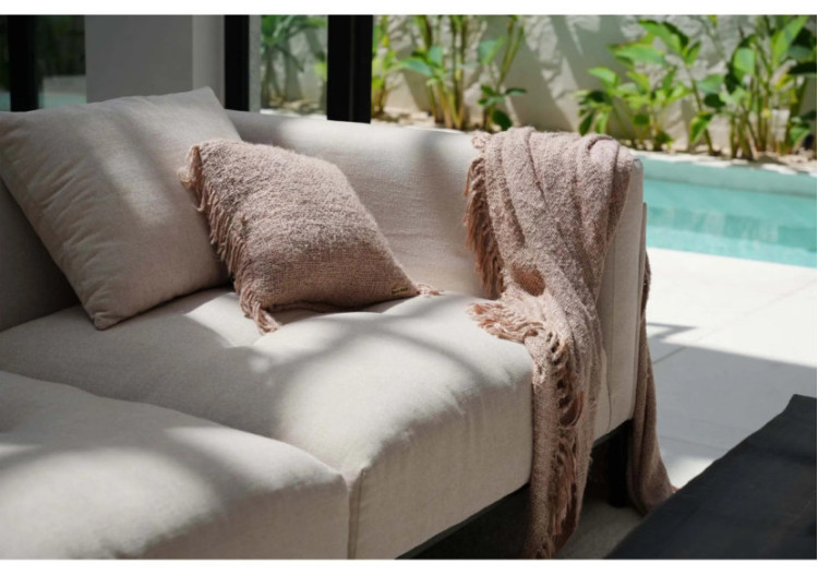 Housse de Coussin The Oh My Gee - Beige 40x40 - INIE001Be-40x40 - Bazar Bizar 2