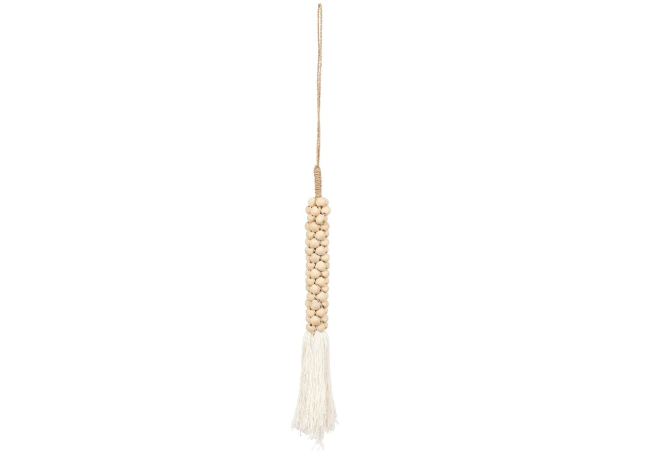 Tassel en Bois et Coton Naturel - Élégance et style - BALE049NW - Bazar Bizar