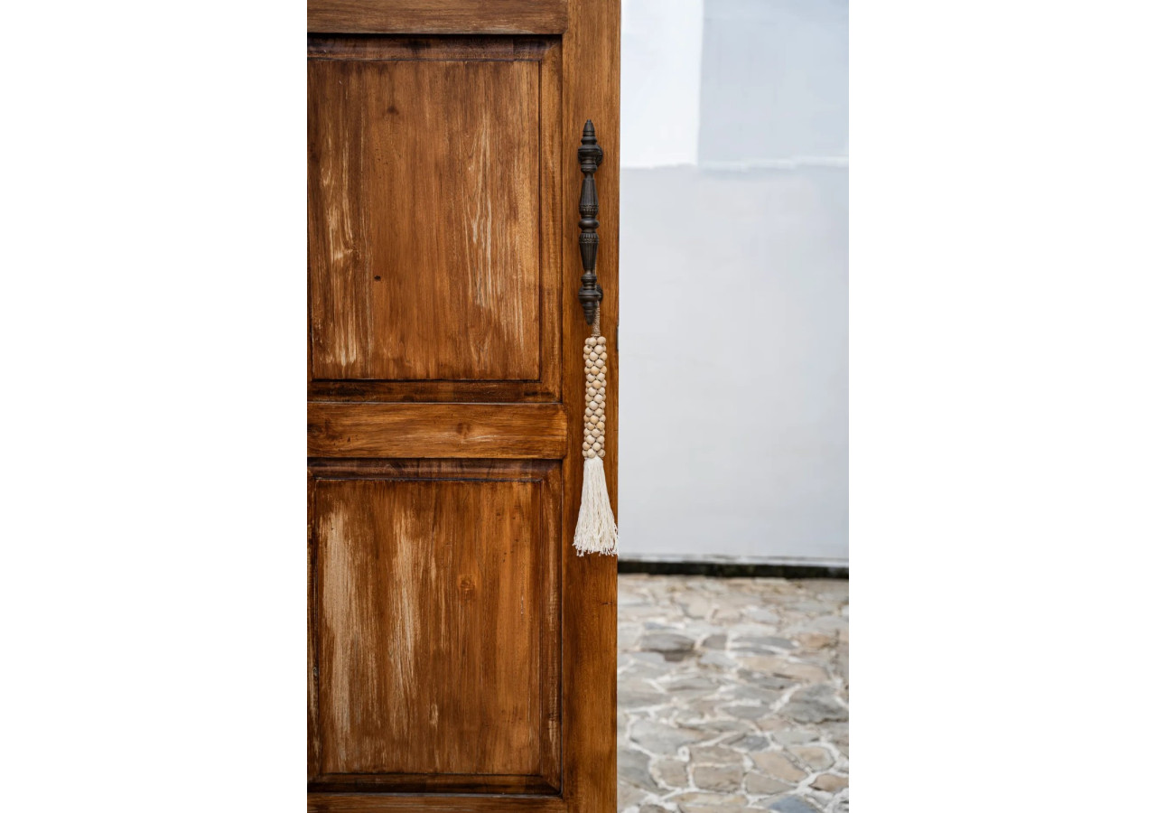 Tassel en Bois et Coton Naturel - Élégance et style - BALE049NW - Bazar Bizar