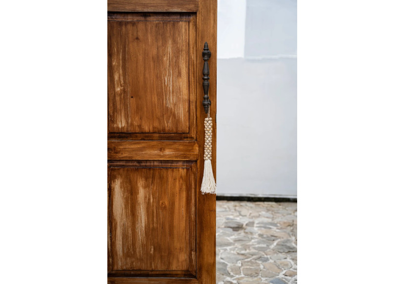 Tassel en Bois et Coton Naturel - Élégance et style - BALE049NW - Bazar Bizar