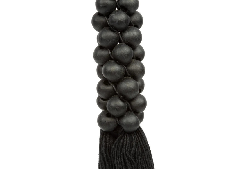 Tassel en Coton et Perles en Bois - Noir - BALE049B - Bazar Bizar