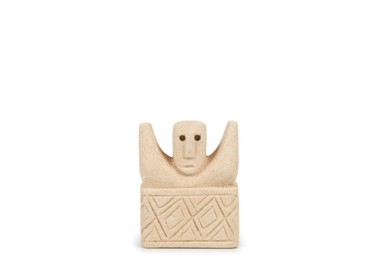 Statue en Pierre Sumba n°17 - Artisanat Indonésien en Grès - BAHRA017 - Bazar Bizar