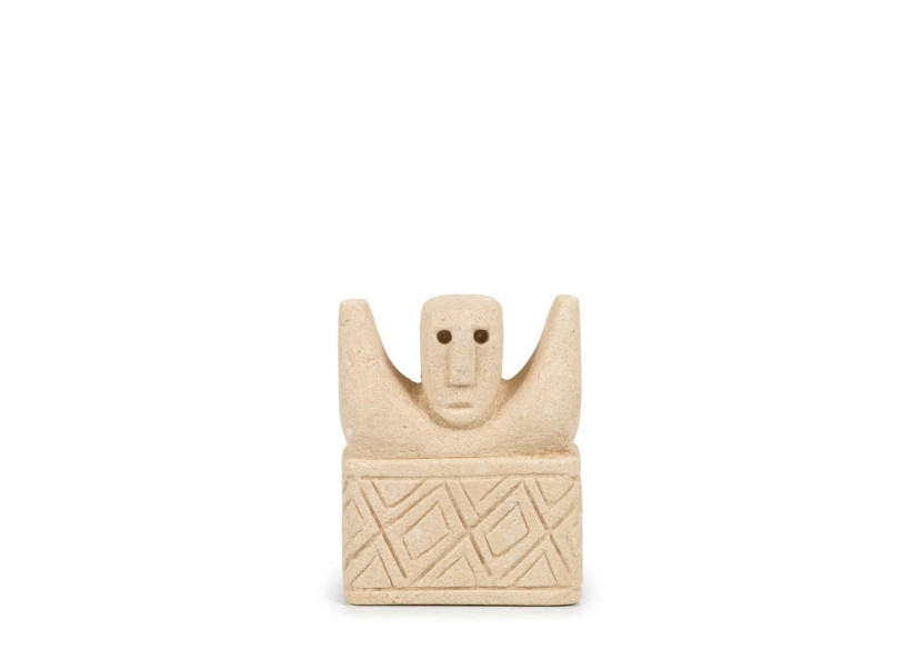 Statue en Pierre Sumba n°17 - Artisanat Indonésien en Grès - BAHRA017 - Bazar Bizar