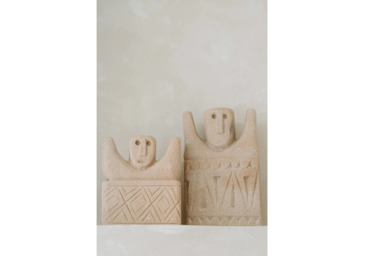 Statue en Pierre Sumba n°17 - Artisanat Indonésien en Grès - BAHRA017 - Bazar Bizar 2