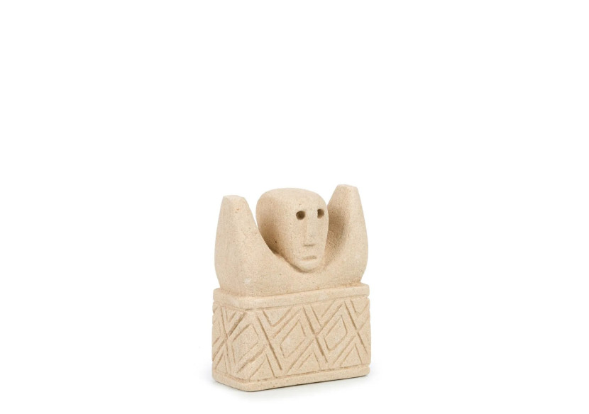 Statue en Pierre Sumba n°17 - Artisanat Indonésien en Grès - BAHRA017 - Bazar Bizar