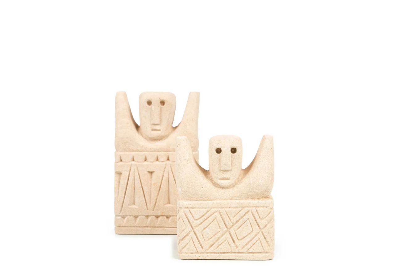 Statue en Pierre Sumba n°17 - Artisanat Indonésien en Grès - BAHRA017 - Bazar Bizar