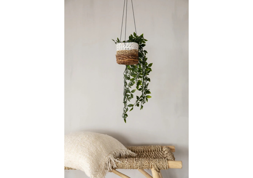 Support de Plante Suspendu - Bananier et Mer - Naturel Blanc - S - JAAT012NW - Bazar Bizar