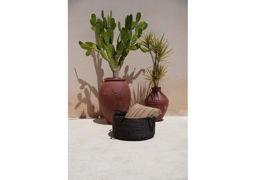 Housse de Coussin Oh My Gee - Beige Noir - 60x60 - INIE001BeB-60x60 - Bazar Bizar