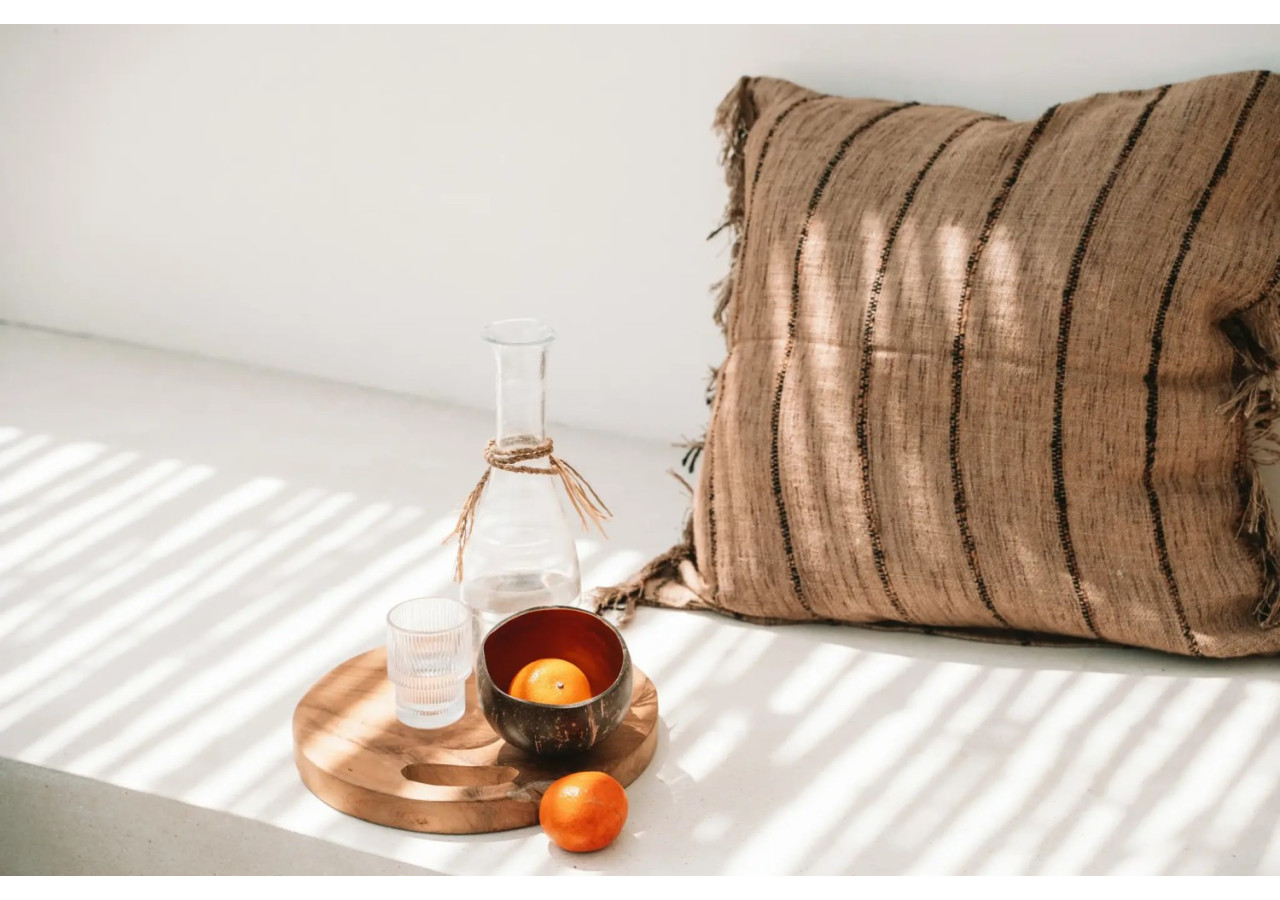 Housse de Coussin Oh My Gee - Beige Noir - 60x60 - INIE001BeB-60x60 - Bazar Bizar