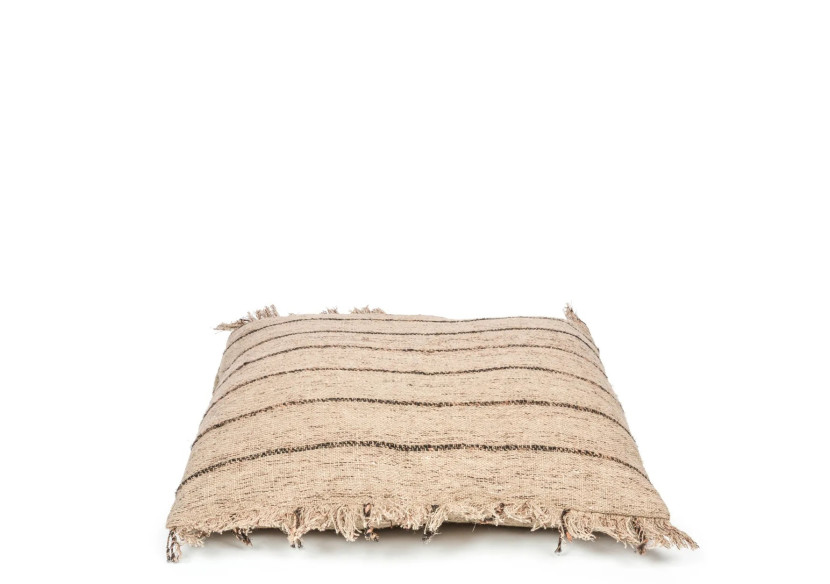 Housse de Coussin Oh My Gee - Beige Noir - 60x60 - INIE001BeB-60x60 - Bazar Bizar