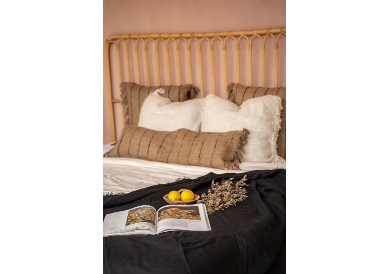 Housse de Coussin Oh My Gee - Beige Noir - 35x100 - INIE001BeB-35x100 - Bazar Bizar