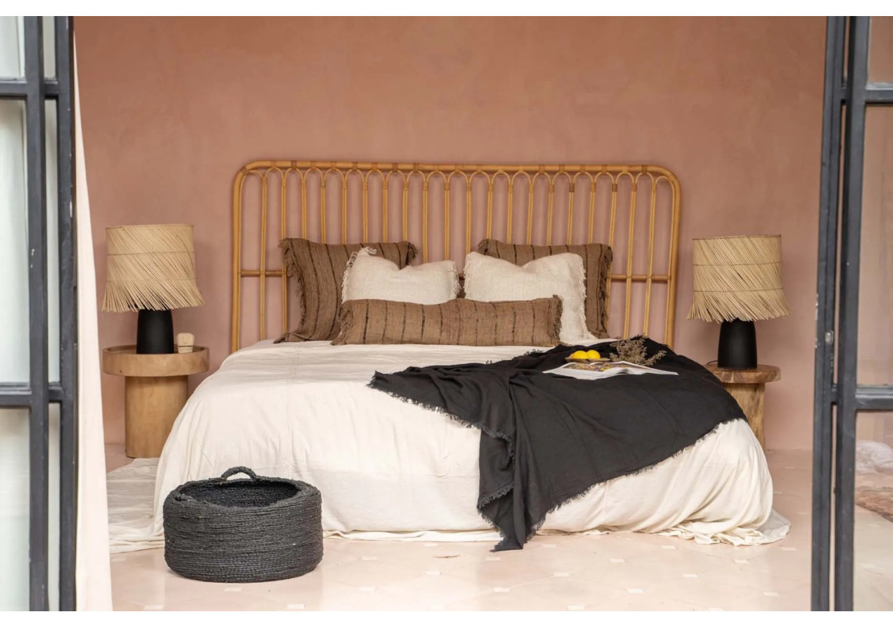 Housse de Coussin Oh My Gee - Beige Noir - 35x100 - INIE001BeB-35x100 - Bazar Bizar