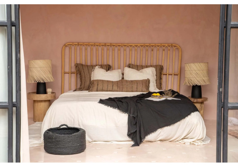 Housse de Coussin Oh My Gee - Beige Noir - 35x100 - INIE001BeB-35x100 - Bazar Bizar