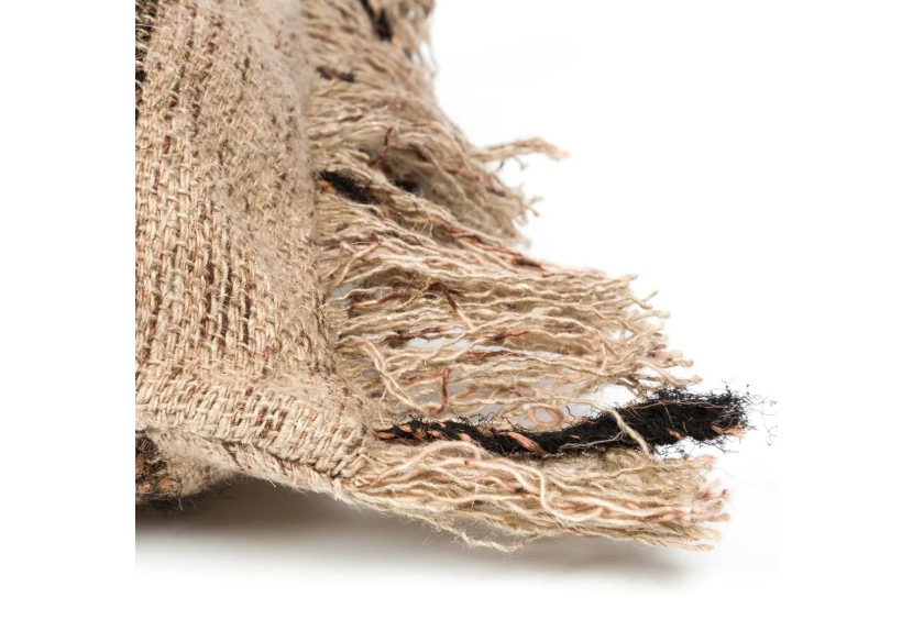 Housse de Coussin Oh My Gee - Beige Noir - 35x100 - INIE001BeB-35x100 - Bazar Bizar