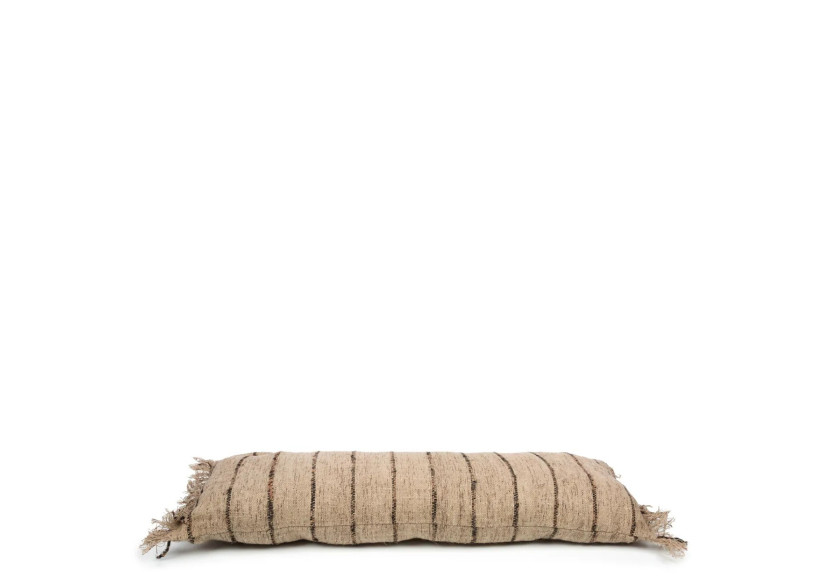 Housse de Coussin Oh My Gee - Beige Noir - 35x100 - INIE001BeB-35x100 - Bazar Bizar