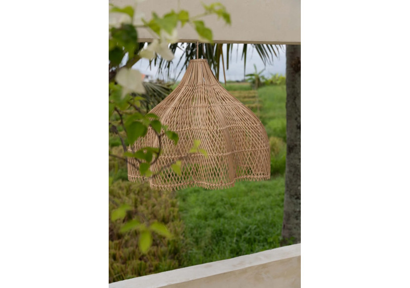Suspension Whipped - Rattan Naturel - Medium - BAYU010N-M-60 - Bazar Bizar