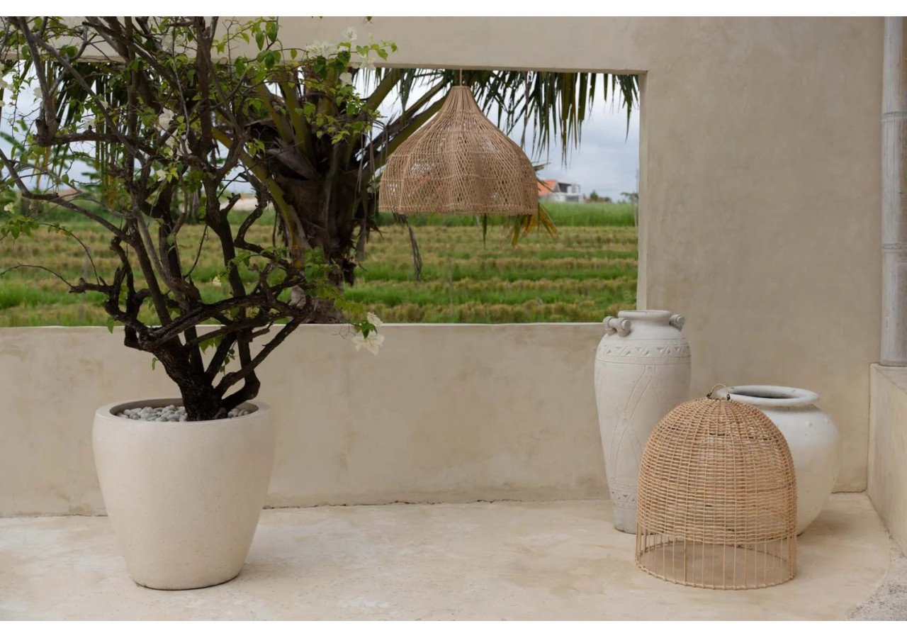 Suspension Whipped - Rattan Naturel - Medium - BAYU010N-M-60 - Bazar Bizar