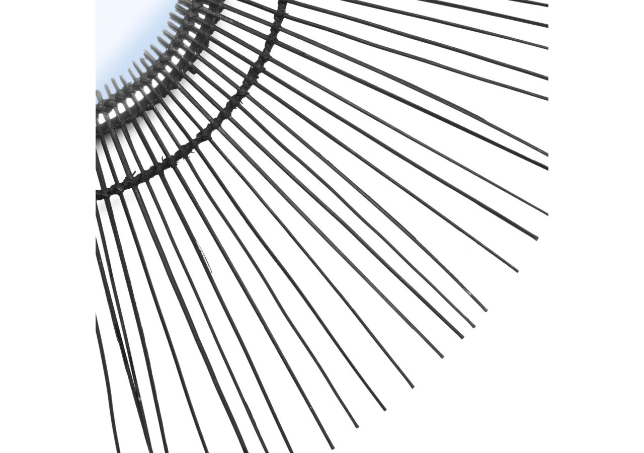 Miroir Tropical - Noir - Grand - JAPA018B-L-85 - Bazar Bizar