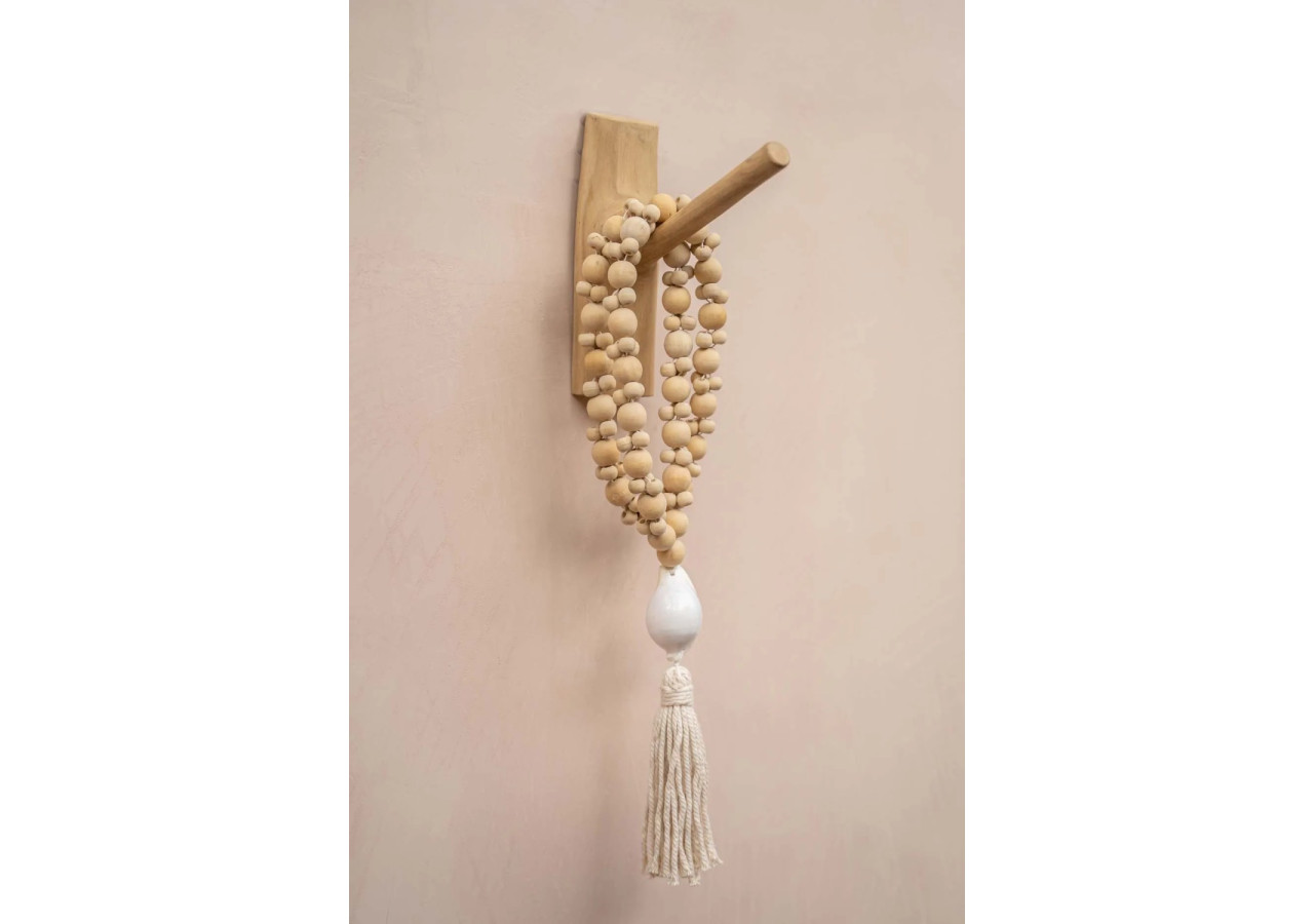 Collier Kubu - Blanc Naturel - JABR023NW - Bazar Bizar