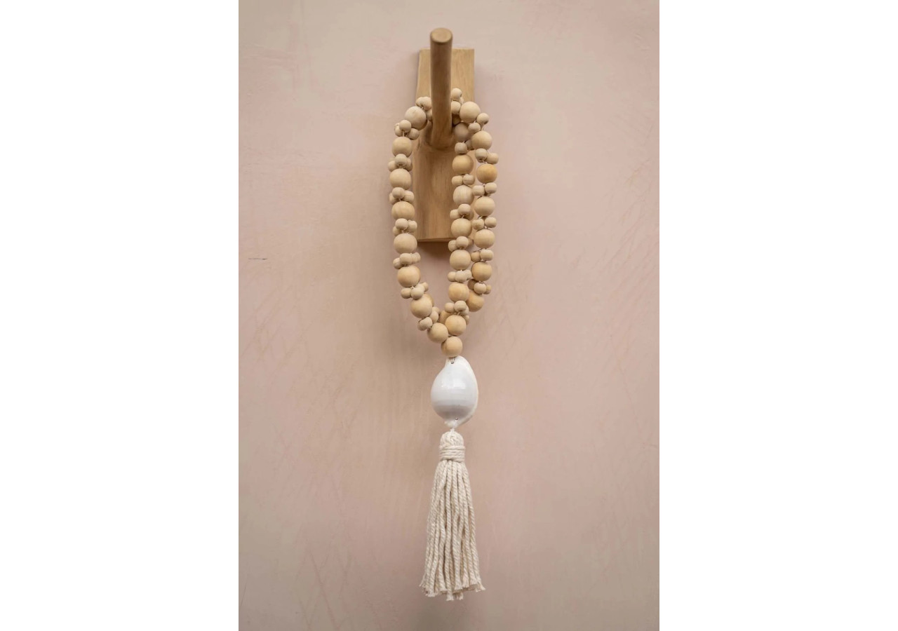 Collier Kubu - Blanc Naturel - JABR023NW - Bazar Bizar