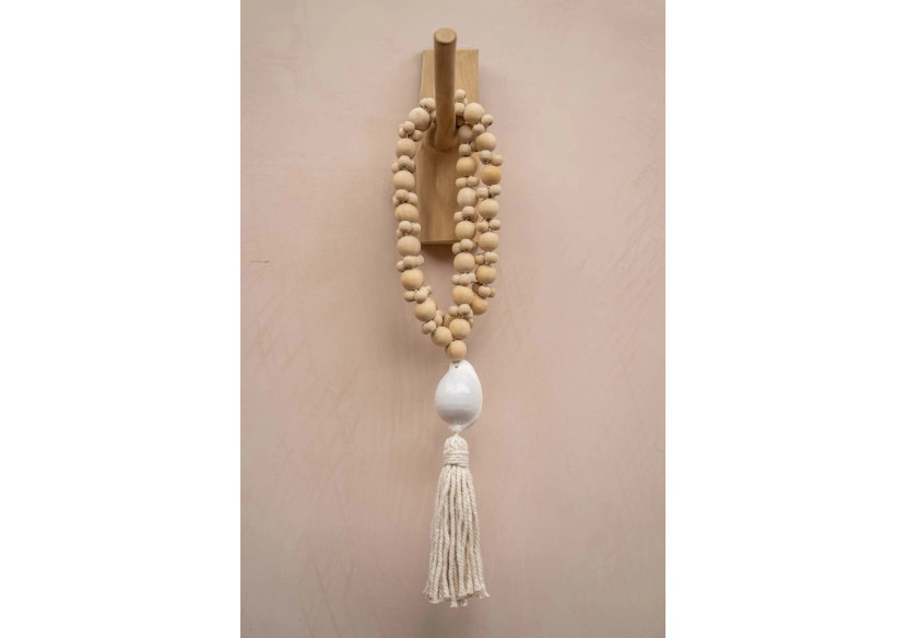 Collier Kubu - Blanc Naturel - JABR023NW - Bazar Bizar