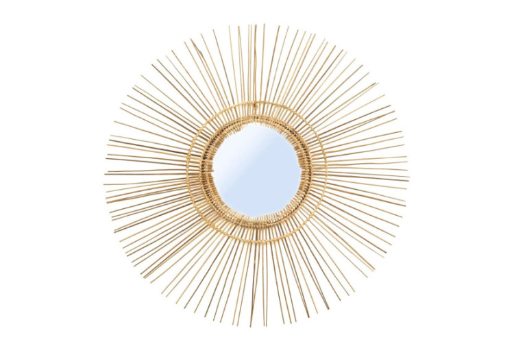 Miroir Tropical - Naturel - L 40cm - JAPA018N-L-85 - Bazar Bizar