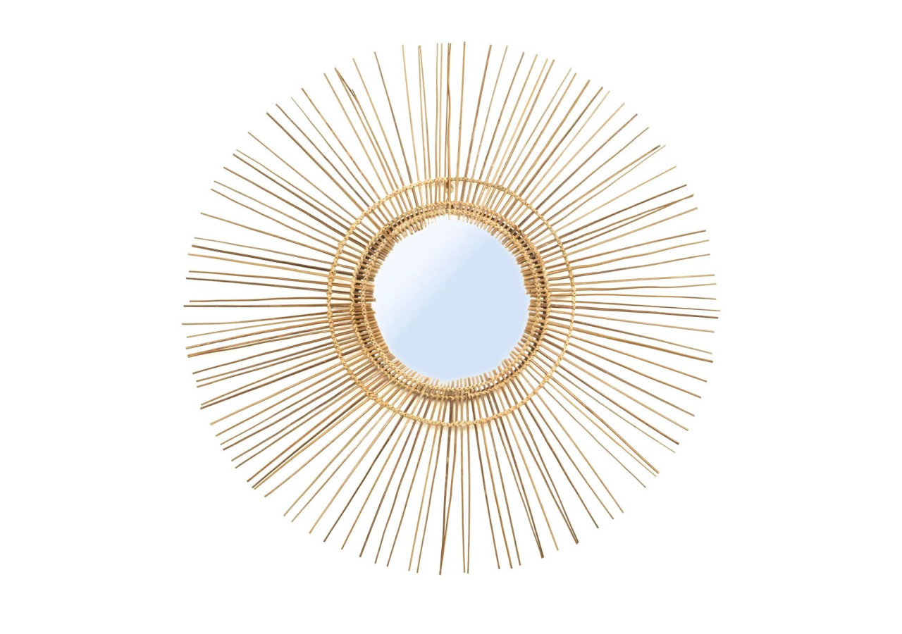 Miroir Tropical - Naturel - L 40cm - JAPA018N-L-85 - Bazar Bizar