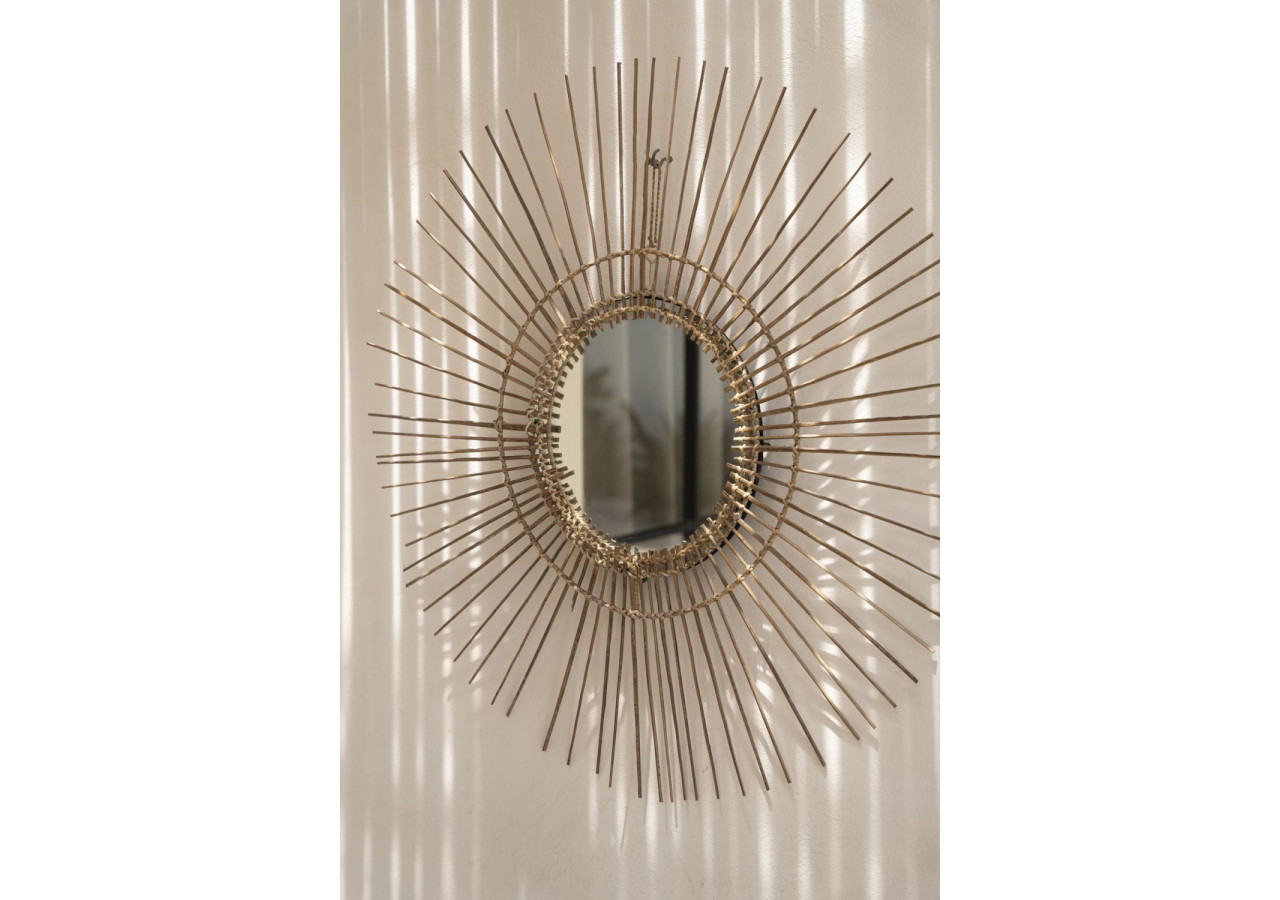 Miroir Tropical - Naturel - L 40cm - JAPA018N-L-85 - Bazar Bizar