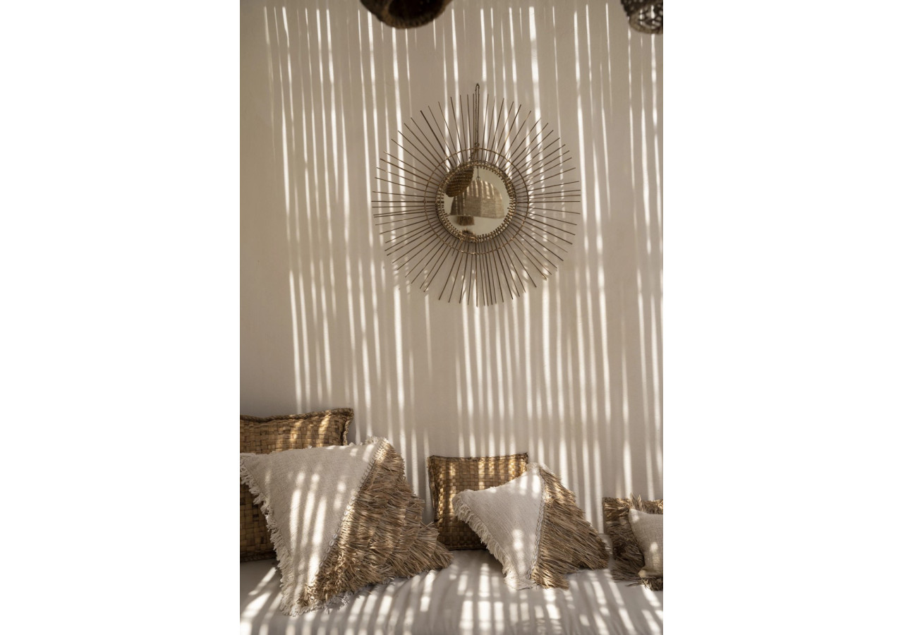 Miroir Tropical - Naturel - L 40cm - JAPA018N-L-85 - Bazar Bizar