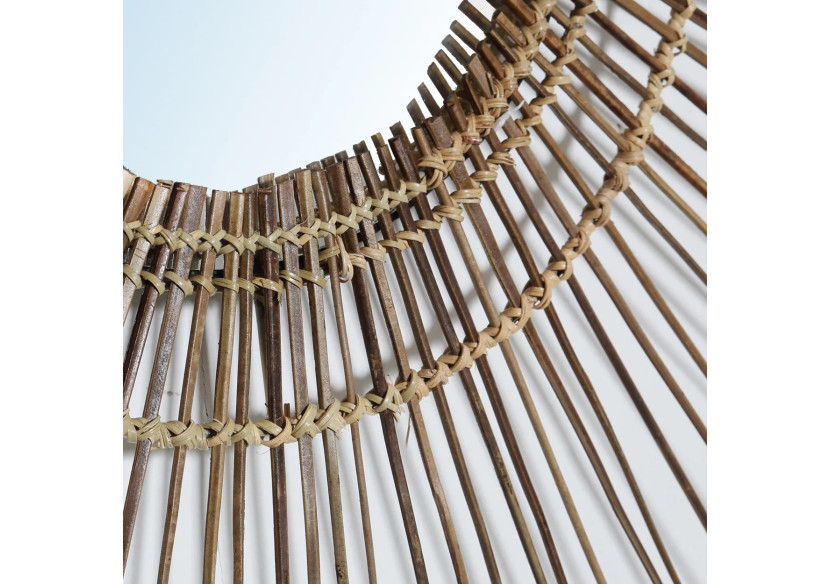 Miroir Tropical - Naturel - L 40cm - JAPA018N-L-85 - Bazar Bizar