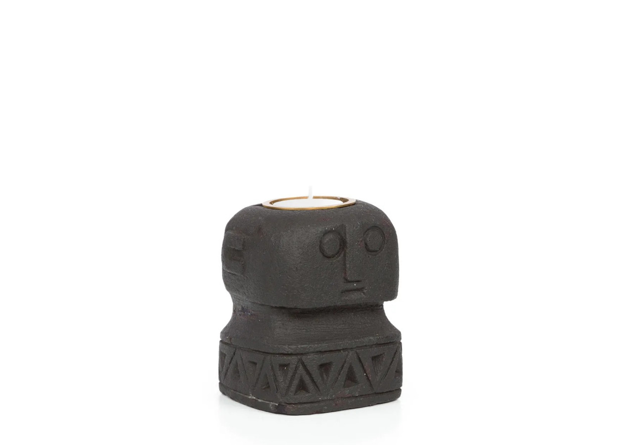 Porte-Bougie en Pierre Sumba n°26 - BAHRA026 - Bazar Bizar