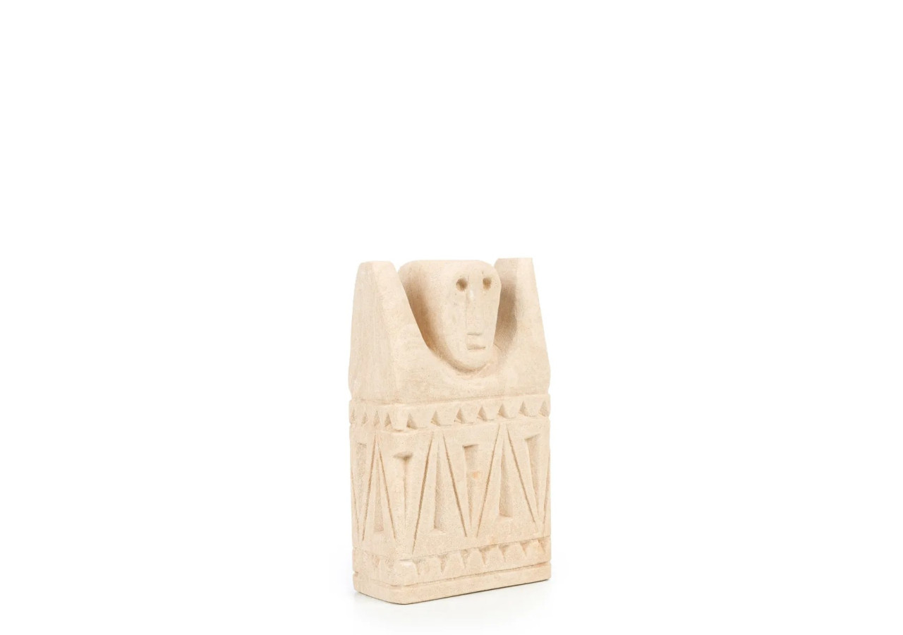 Statue en Pierre Sumba n°16 - Artisanat Indonésien en Grès - BAHRA016 - Bazar Bizar