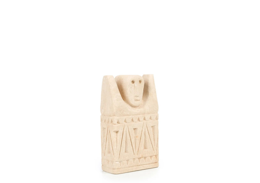 Statue en Pierre Sumba n°16 - Artisanat Indonésien en Grès - BAHRA016 - Bazar Bizar