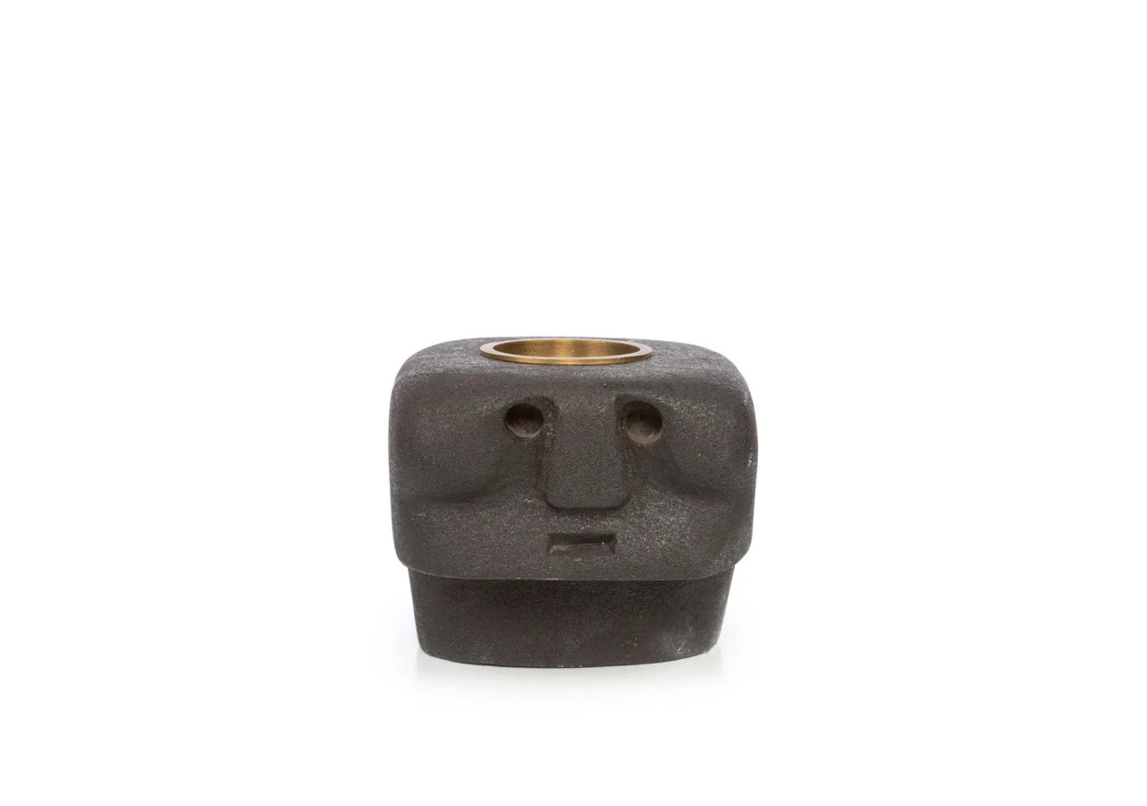 Porte-Bougie Sumba Stone n°27 - Artisanat Indonésien - BAHRA027 - Bazar Bizar