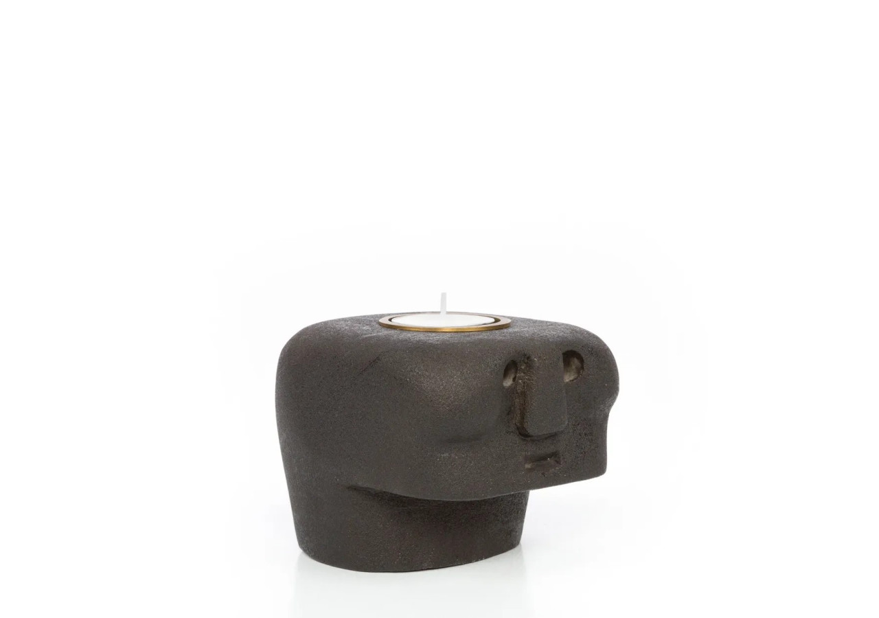 Porte-Bougie Sumba Stone n°27 - Artisanat Indonésien - BAHRA027 - Bazar Bizar